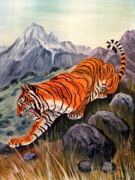 tigre 17 Pinturas al óleo